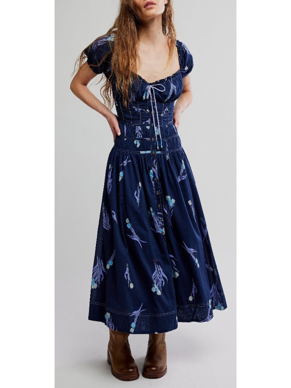 🌙FREE PEOPLE Complete Me Midi/Navy Combo🌙